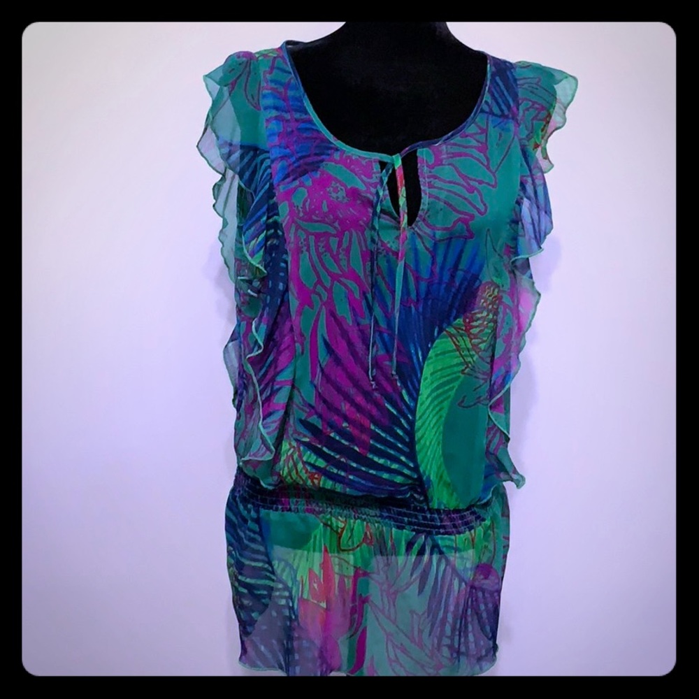 Express Flower pattern Shirt